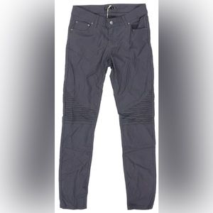 Prana Brenna dark gray moto stretch pants size 4